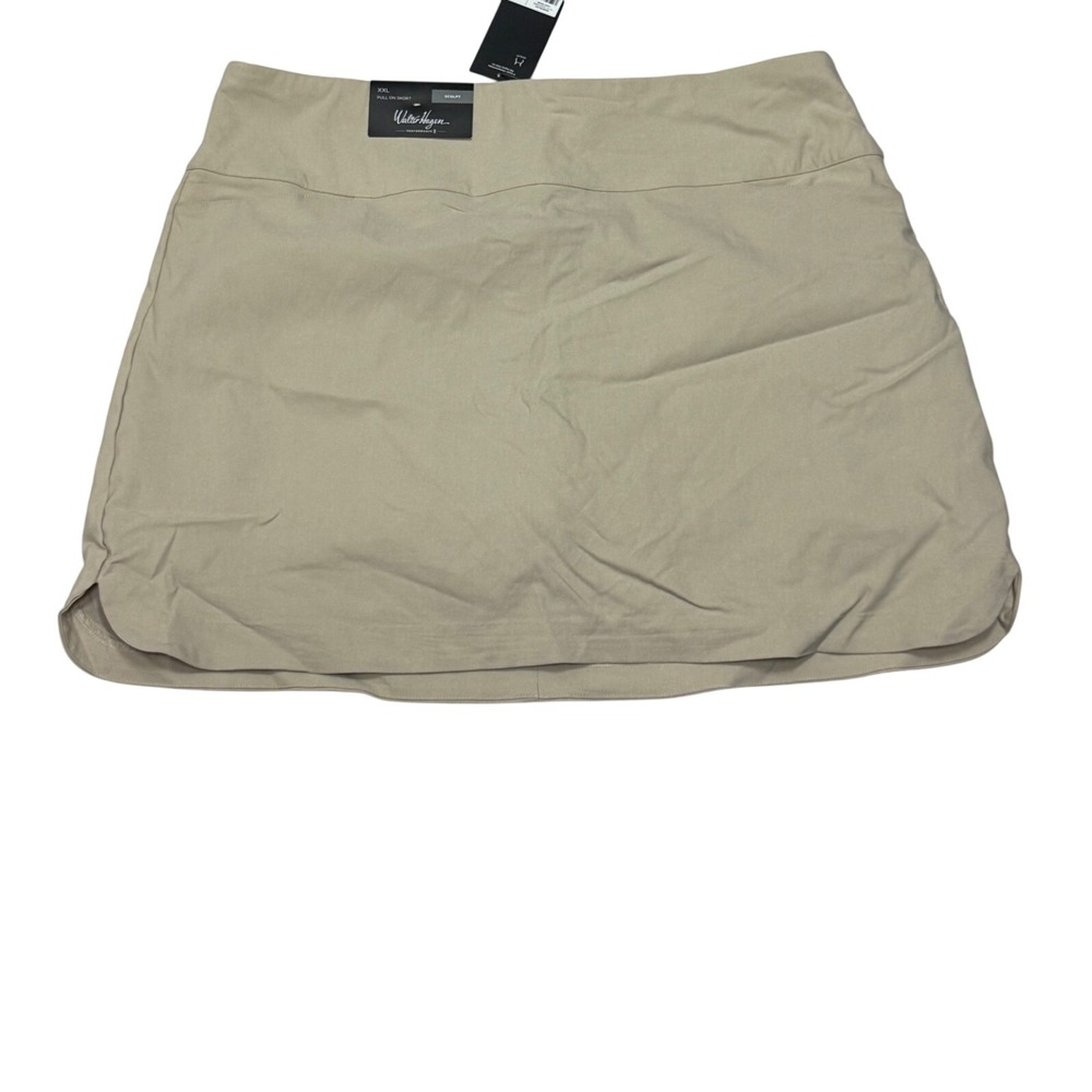 Walter Hagen Womens XXL P11 17" Sculpt Skort Light Khaki Golf Pull On WGH17460